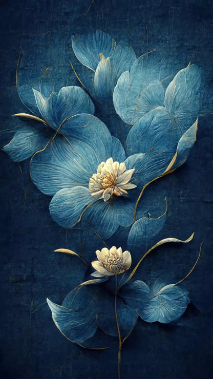Dusty Blue Poppy 2 8X14 Ultracloth ( 96 X 168 Inch ) Backdrop