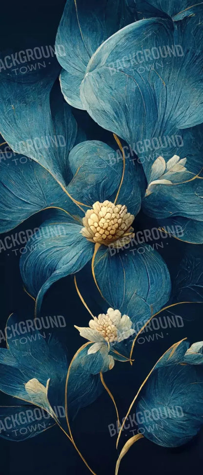 Dusty Blue Poppy 5X12 Ultracloth For Westcott X-Drop ( 60 X 144 Inch ) Backdrop