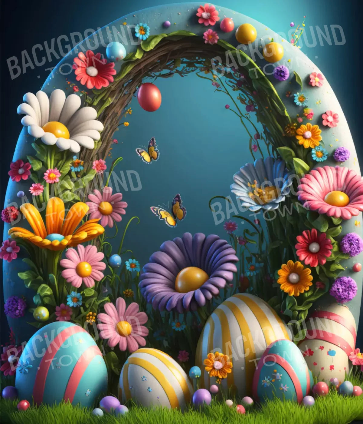 Easter Arch 2 10X12 Ultracloth ( 120 X 144 Inch ) Backdrop