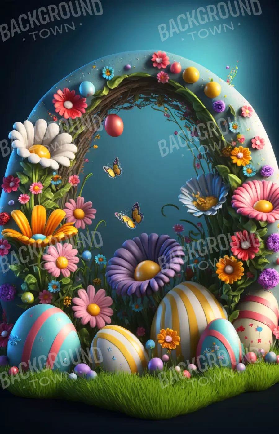 Easter Arch 2 8X12 Ultracloth ( 96 X 144 Inch ) Backdrop