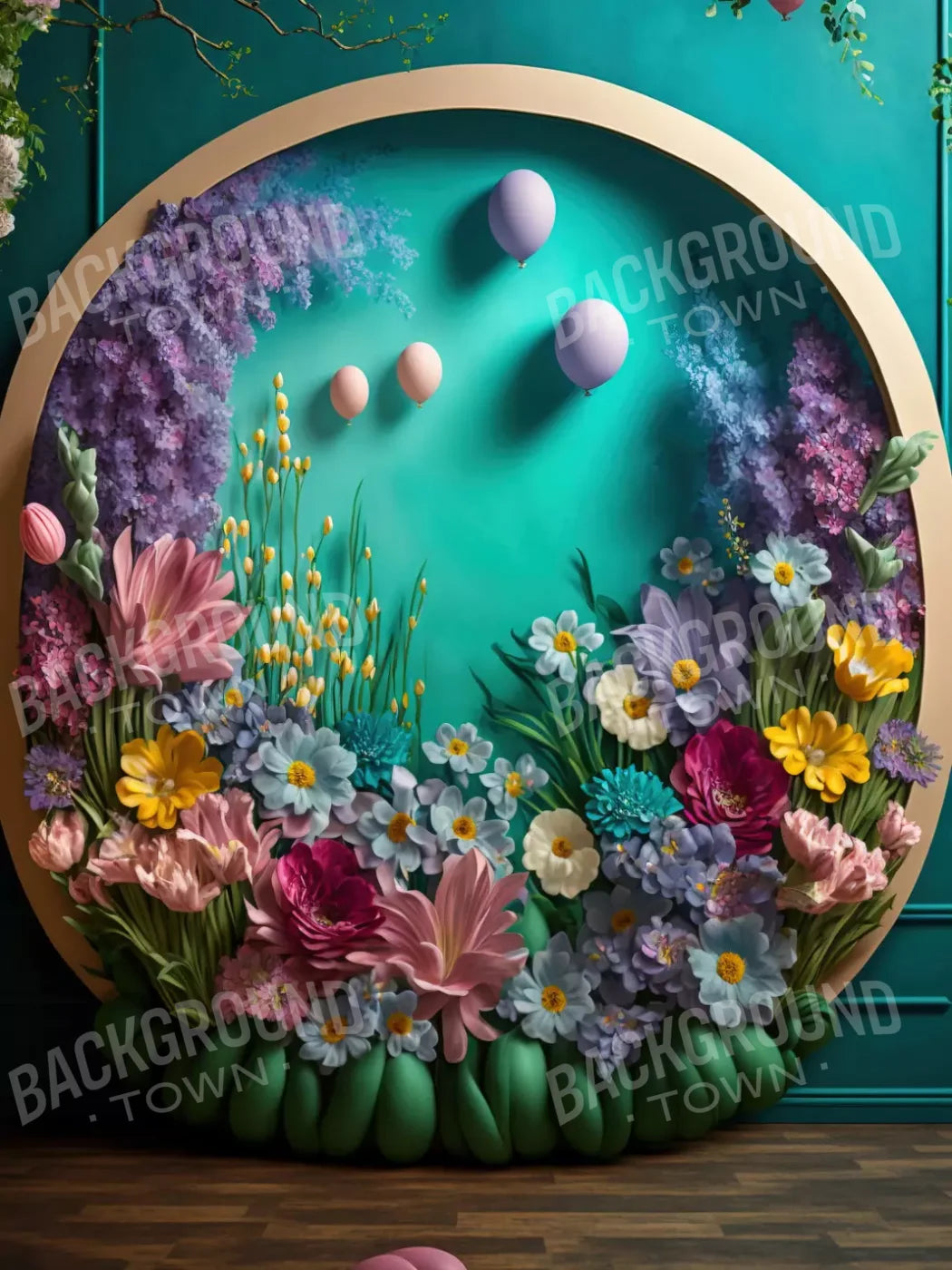 Easter Arch 1 5X68 Fleece ( 60 X 80 Inch ) Backdrop