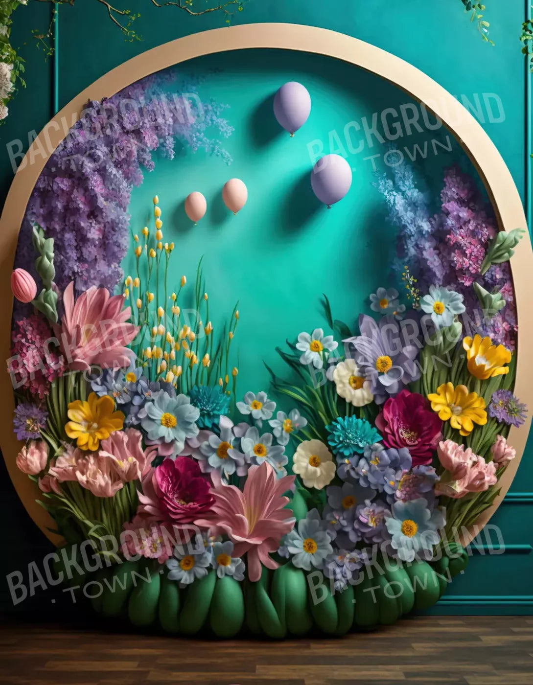 Easter Arch 1 6X8 Fleece ( 72 X 96 Inch ) Backdrop