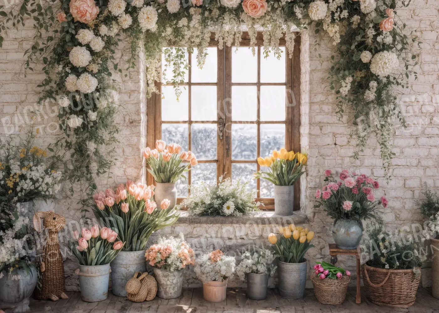 Easter By Carrie 2026 7’x5’ UltraCloth (84 x 60 inch) Backdrop