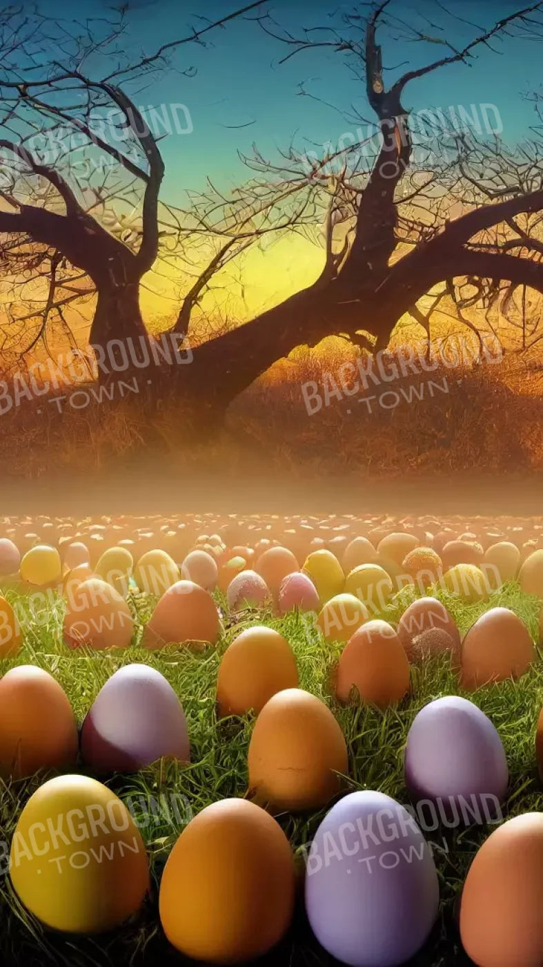 Easter Egg Farm 8’X14’ Ultracloth (96 X 168 Inch) Backdrop