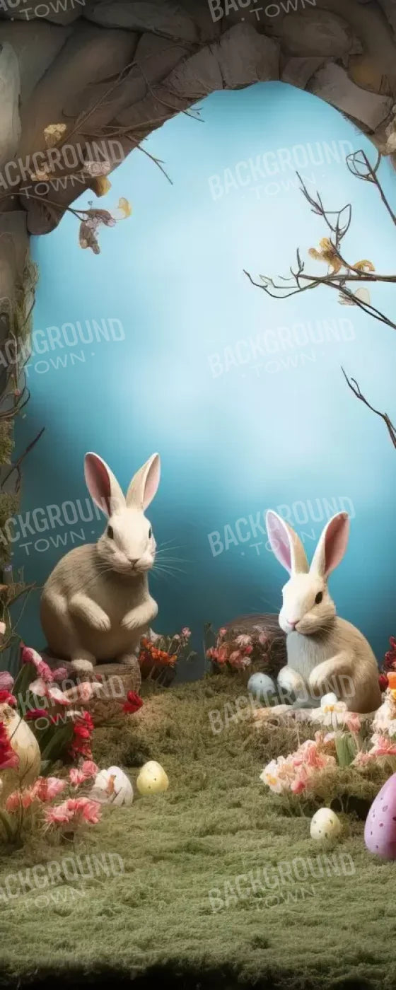 Easter Town 8’X20’ Ultracloth (96 X 240 Inch) Backdrop