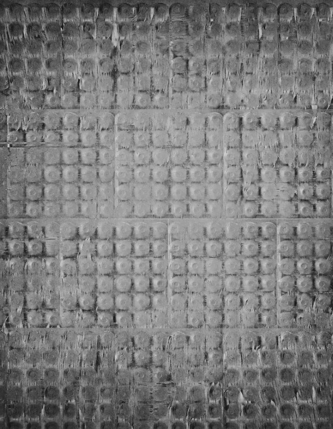 Egg Crate Black And White 6X8 Fleece ( 72 X 96 Inch ) Backdrop