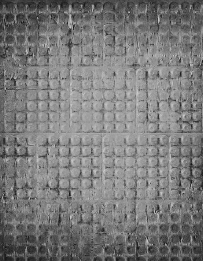 Egg Crate Black And White 6X8 Fleece ( 72 X 96 Inch ) Backdrop