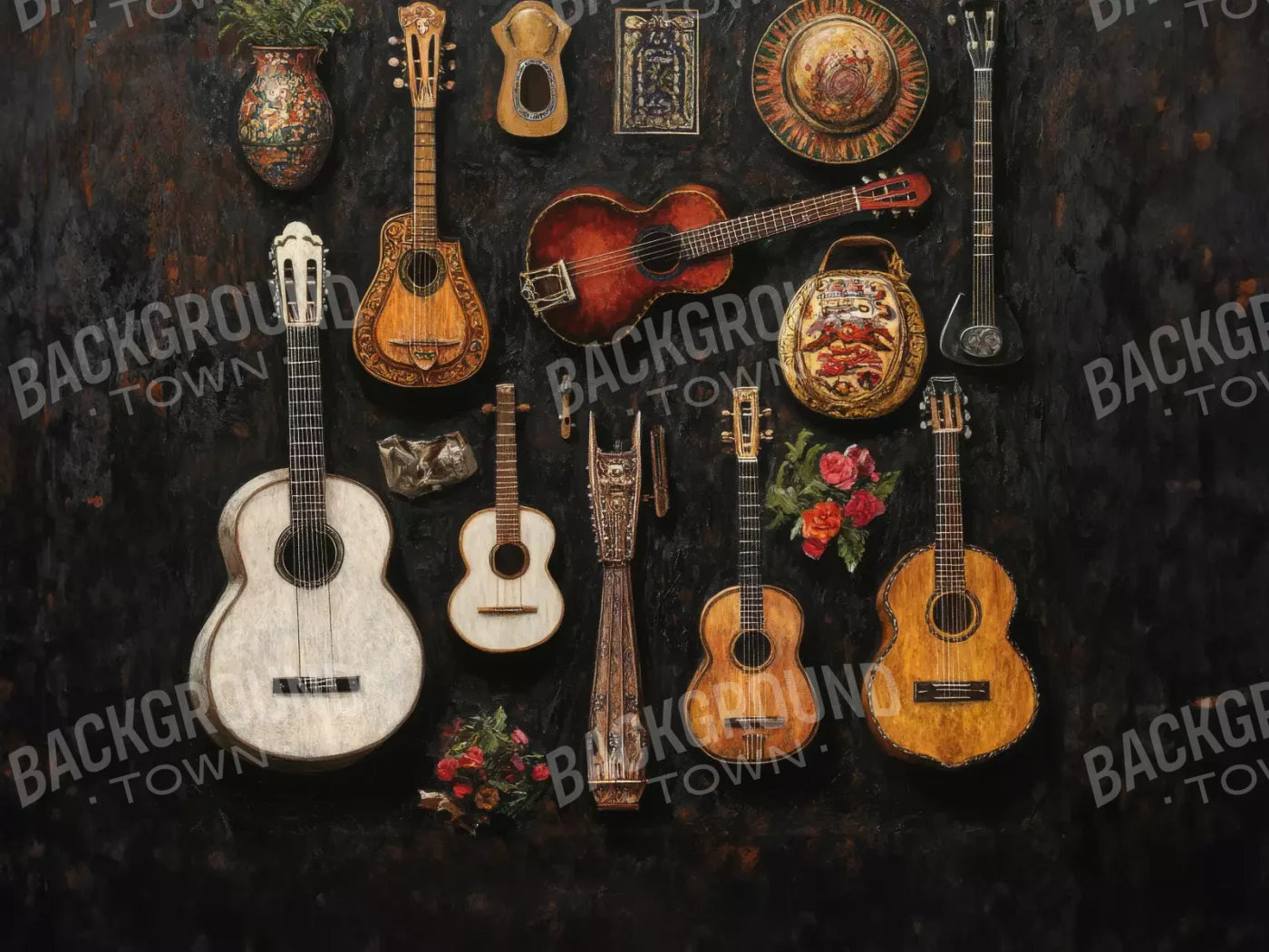 El Musico 6’8X5’ Fleece (80 X 60 Inch) Backdrop