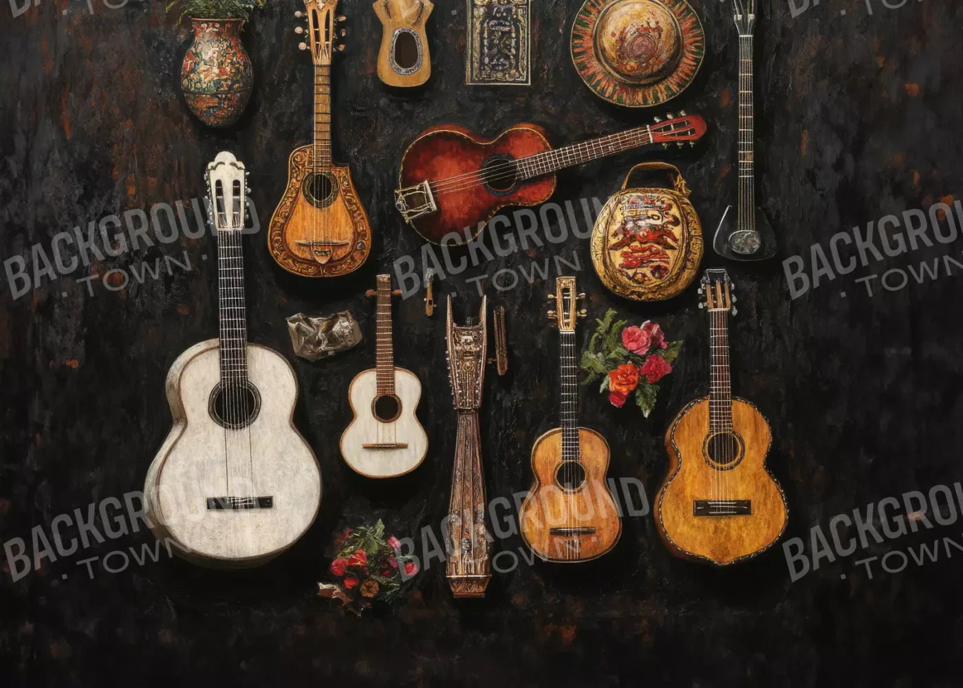 El Musico 7’X5’ Ultracloth (84 X 60 Inch) Backdrop