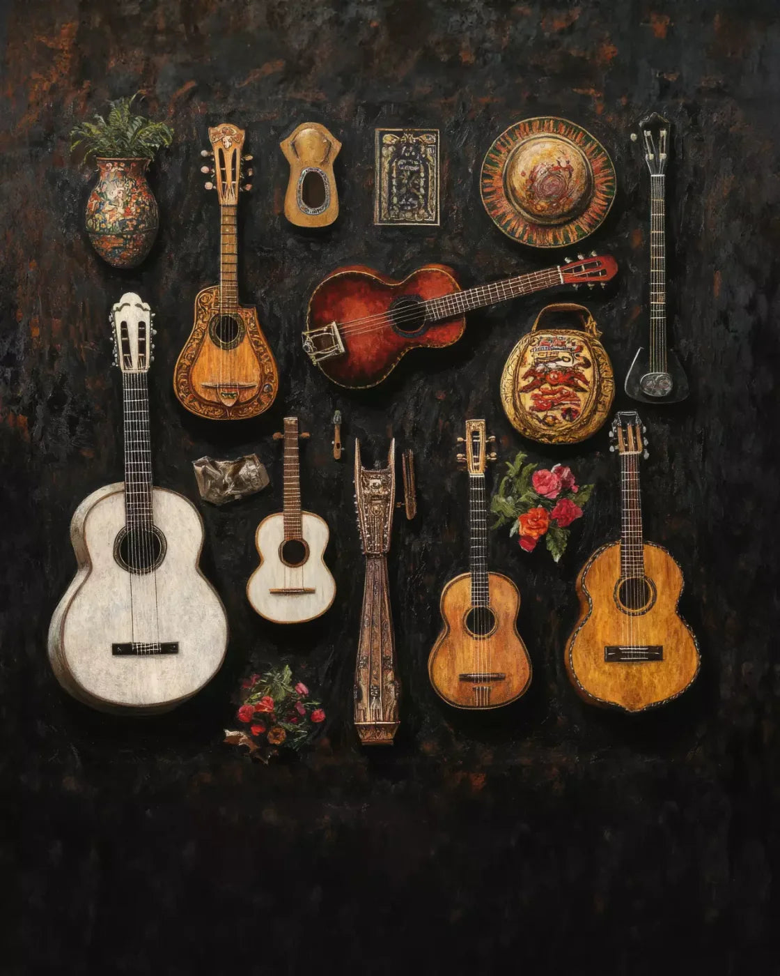 El Musico 8’X10’ Fleece (96 X 120 Inch) Backdrop