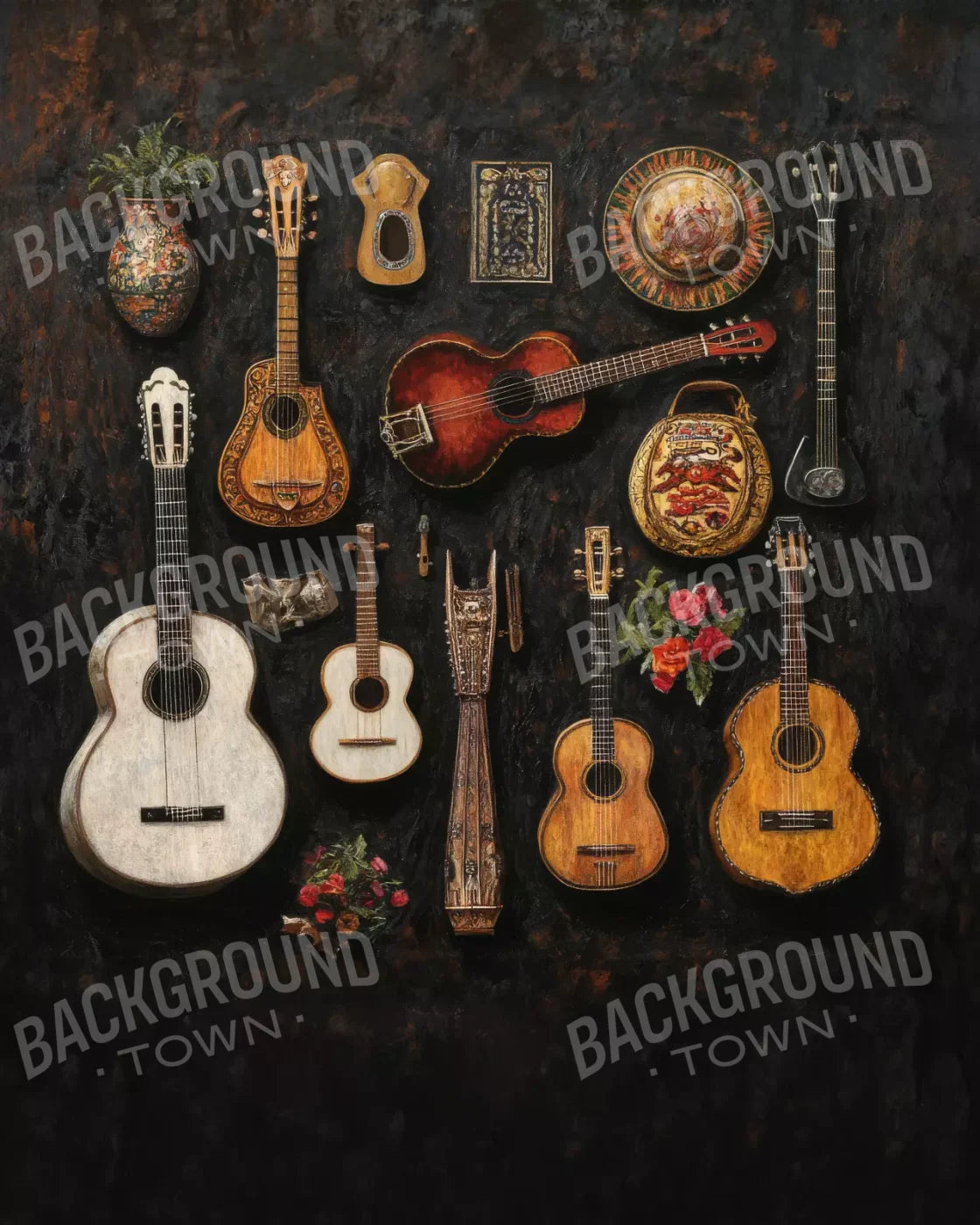 El Musico 8’X10’ Fleece (96 X 120 Inch) Backdrop