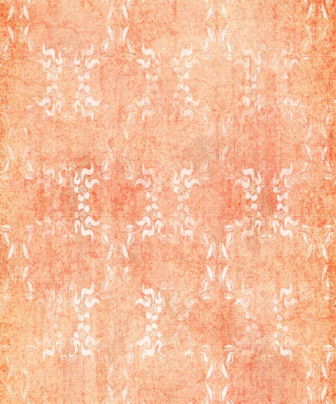 Orange Damask Backdrop for Photography