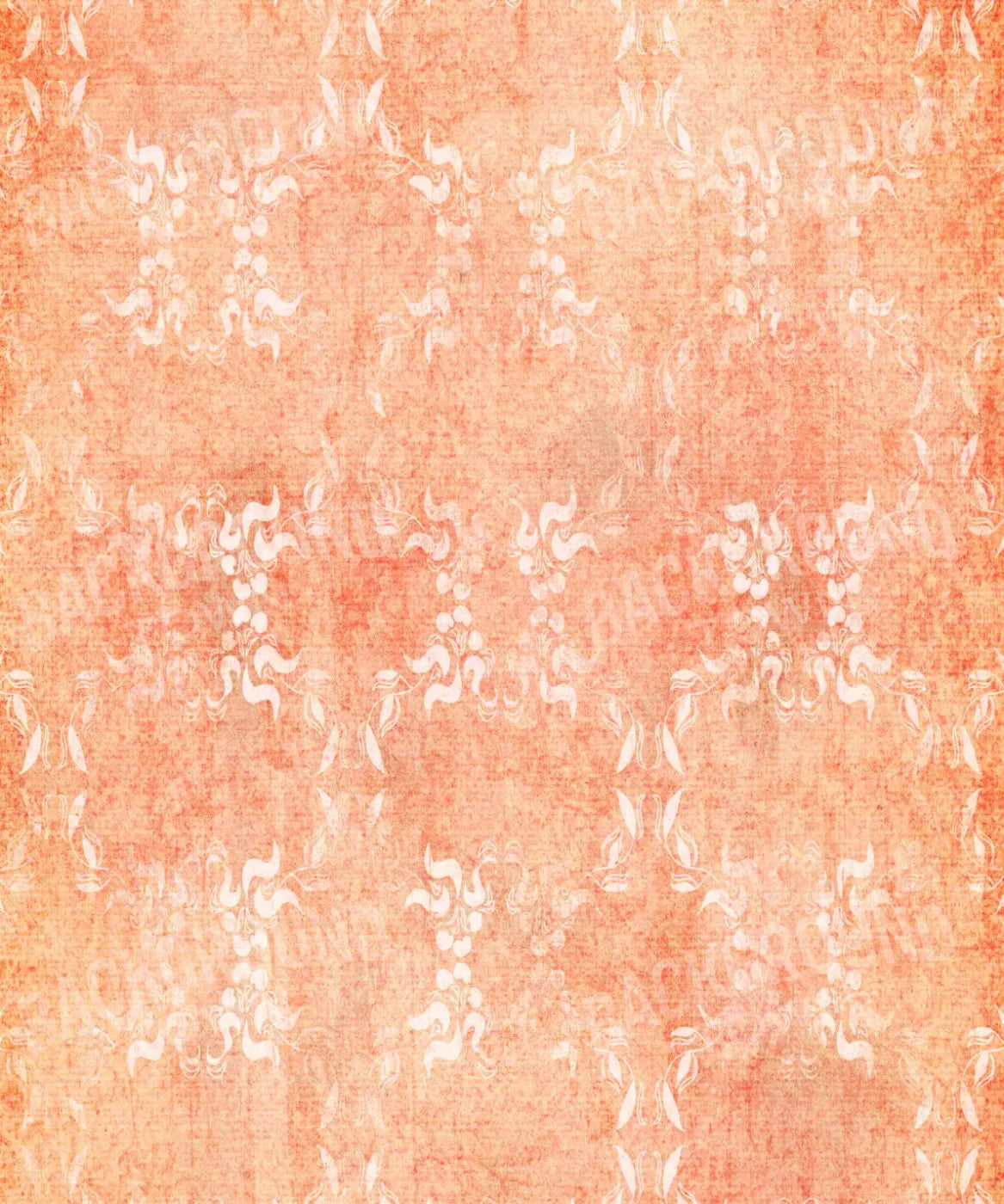 Orange Damask Backdrop for Photography