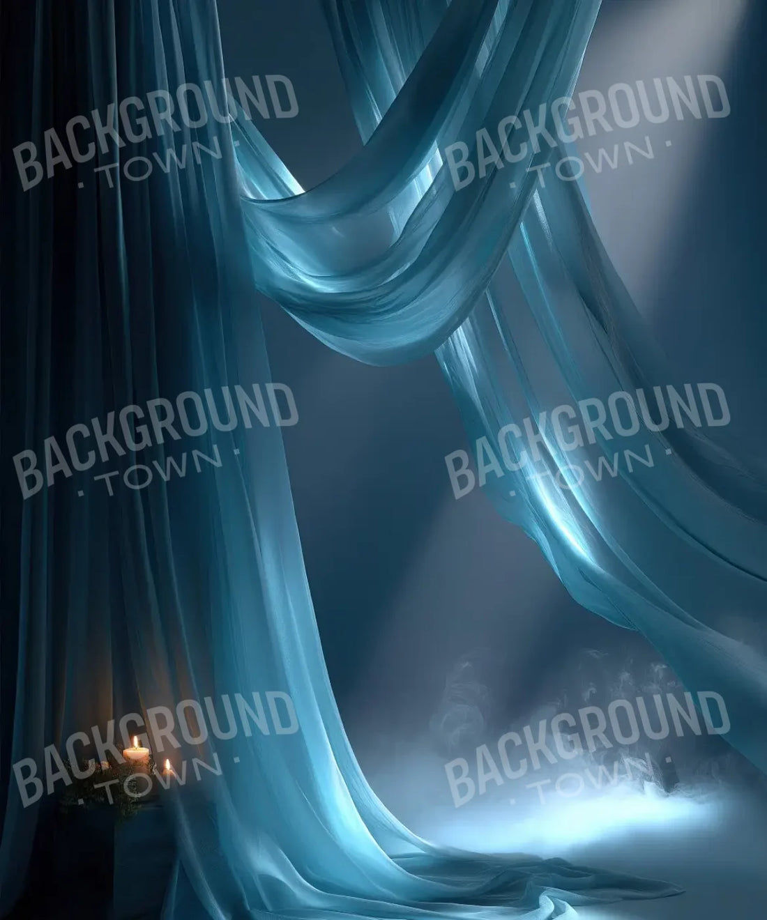Blue White  Backdrop for Photography