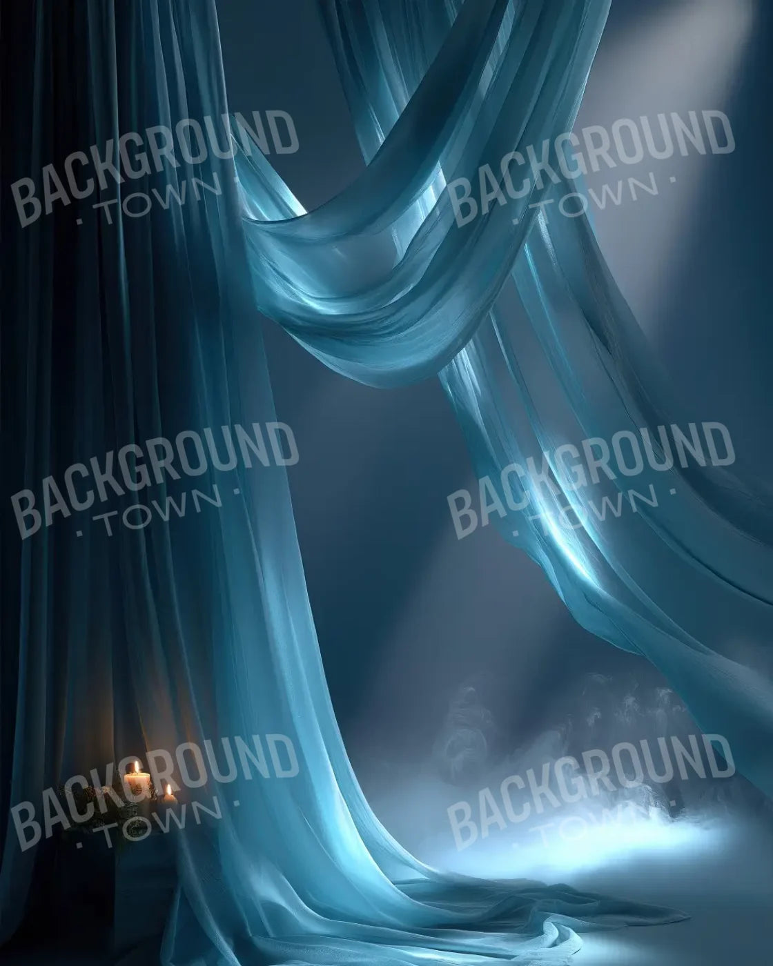 Elegant Drapes 1 8’x10’ Fleece (96 x 120 inch) Backdrop