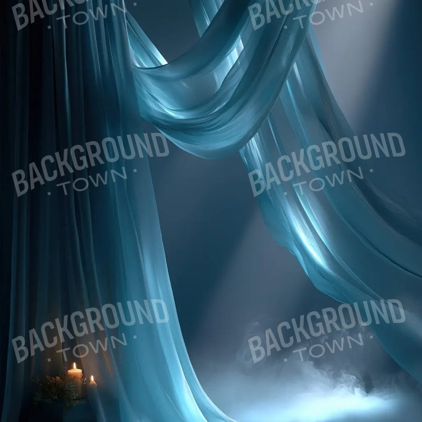 Elegant Drapes 1 8’x8’ Fleece (96 x 96 inch) Backdrop