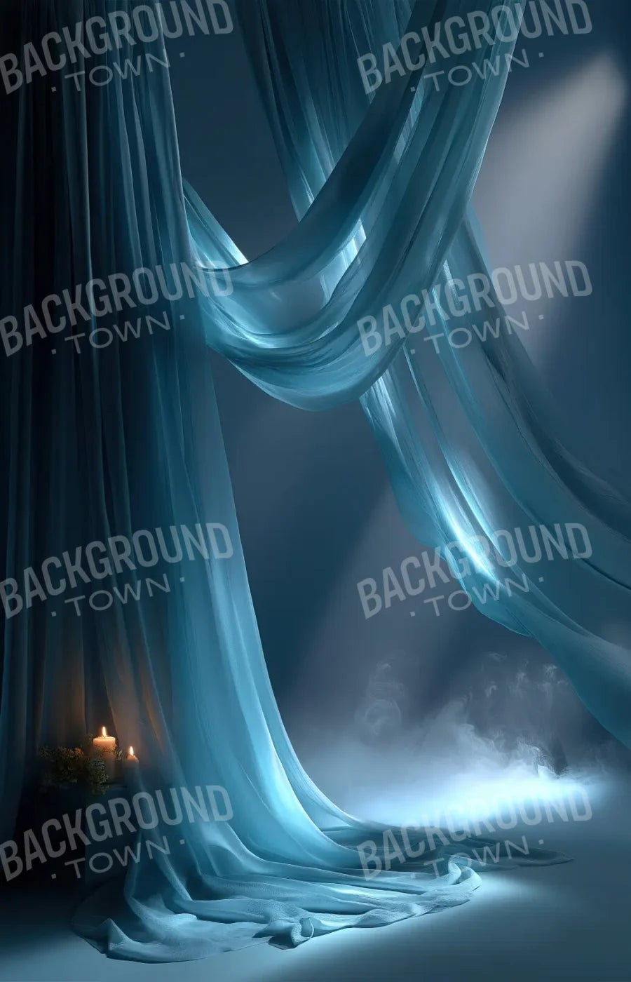 Elegant Drapes 1 9’x14’ UltraCloth (108 x 168 inch) Backdrop