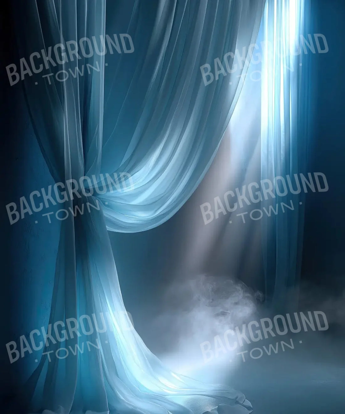 Blue White Backdrop for Photography