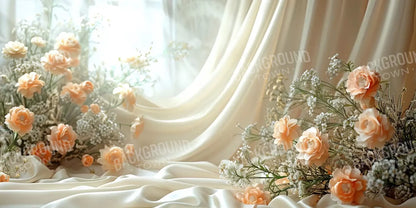 Elegant Orange Roses 16’X8’ Ultracloth (192 X 96 Inch) Backdrop