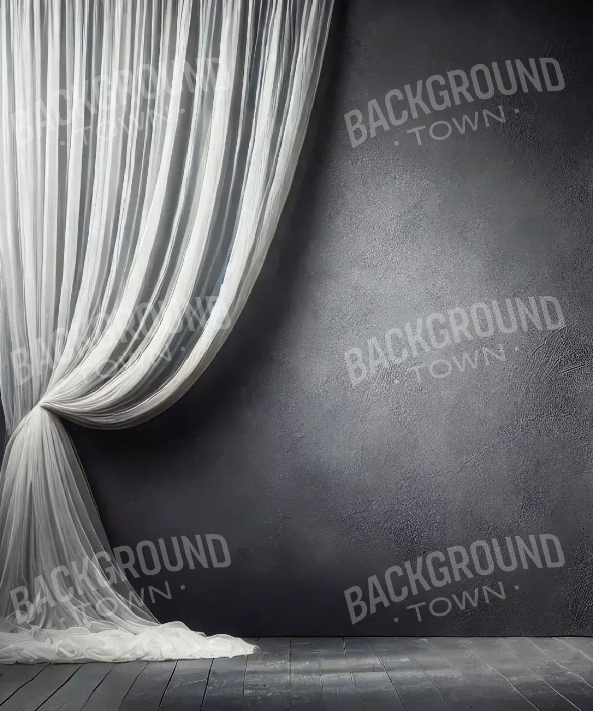Elegant Pearly Gray Curtian I 10’X12’ Ultracloth (120 X 144 Inch) Backdrop