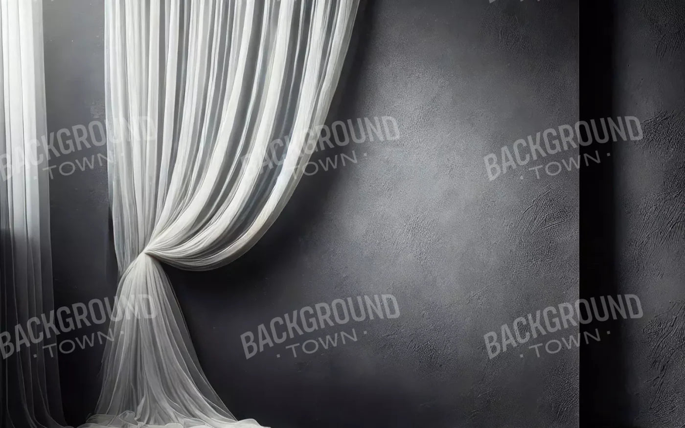 Elegant Pearly Gray Curtian I 16’X10’ Ultracloth (192 X 120 Inch) Backdrop