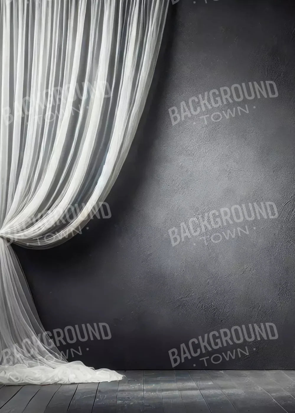 Elegant Pearly Gray Curtian I 5’X7’ Ultracloth (60 X 84 Inch) Backdrop