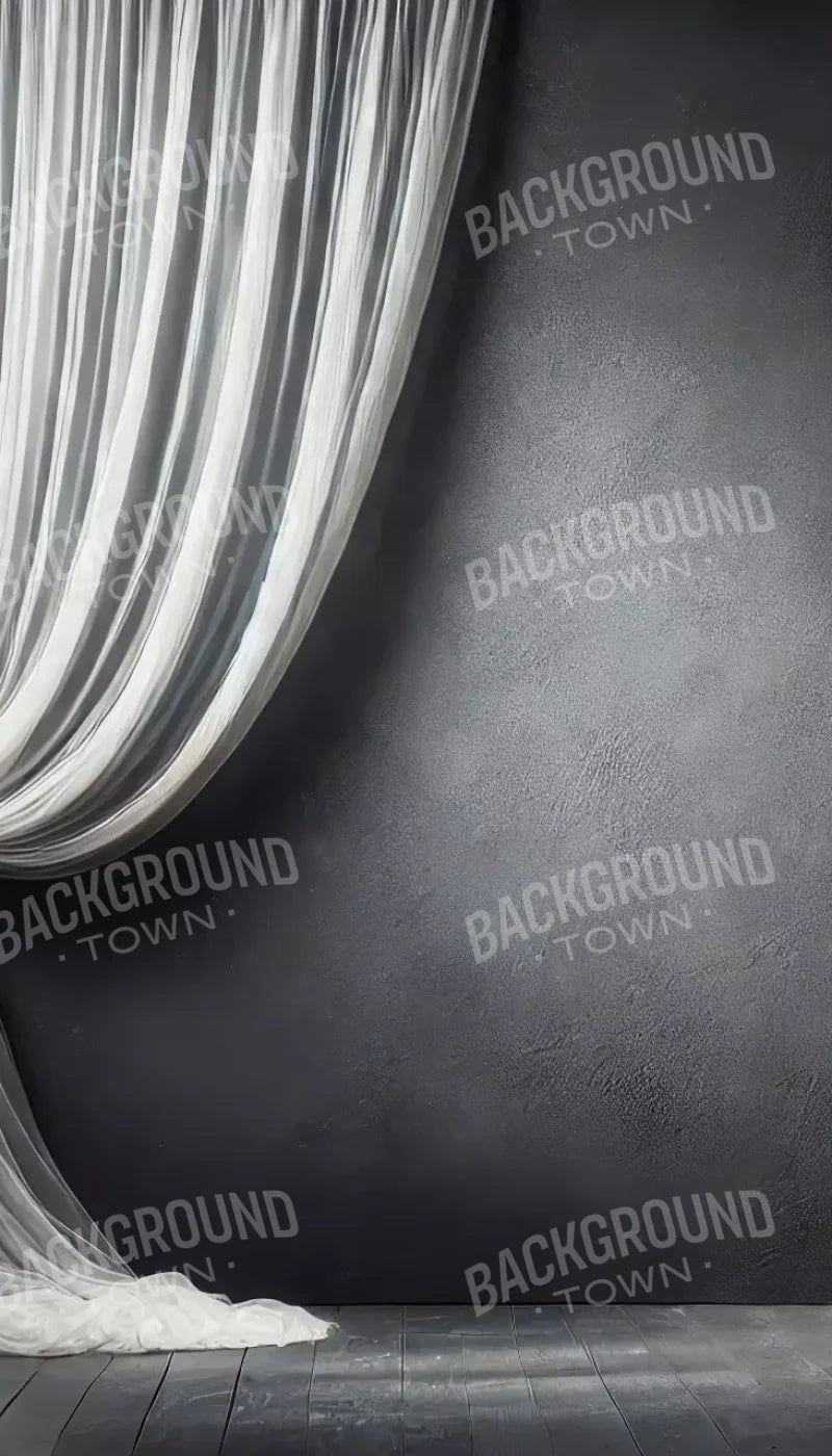 Elegant Pearly Gray Curtian I 8’X14’ Ultracloth (96 X 168 Inch) Backdrop