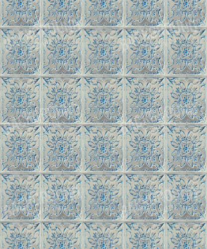 Blue Steel and Metal Backdrop for Photography