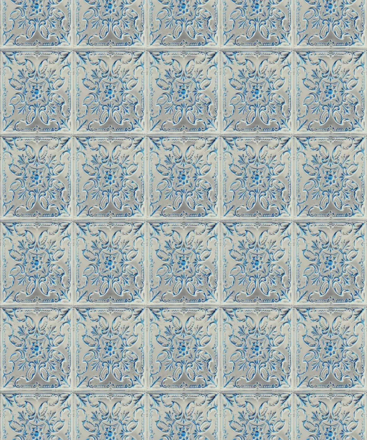 Blue Steel and Metal Backdrop for Photography