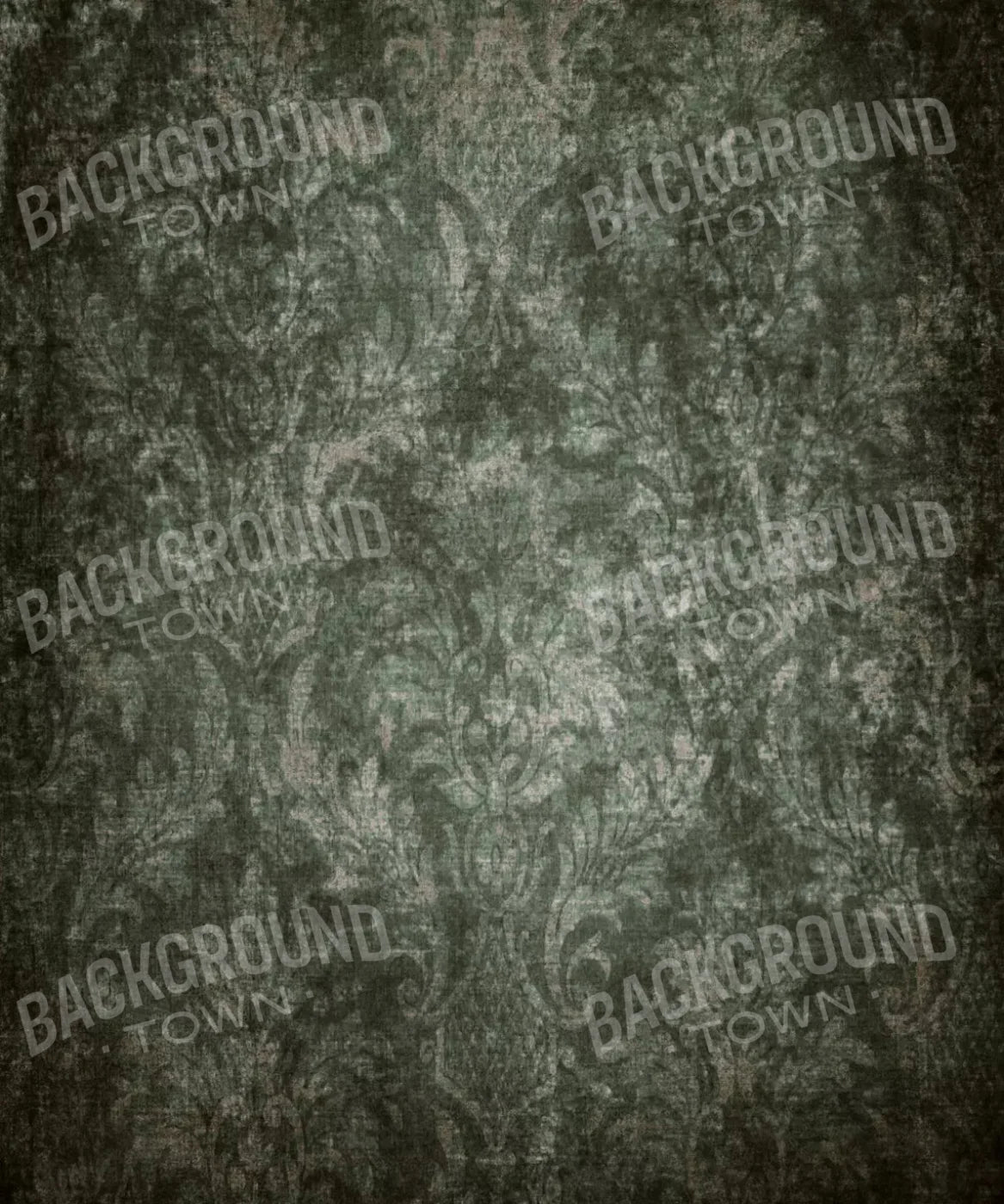 Green Damask Backdrop for Photography