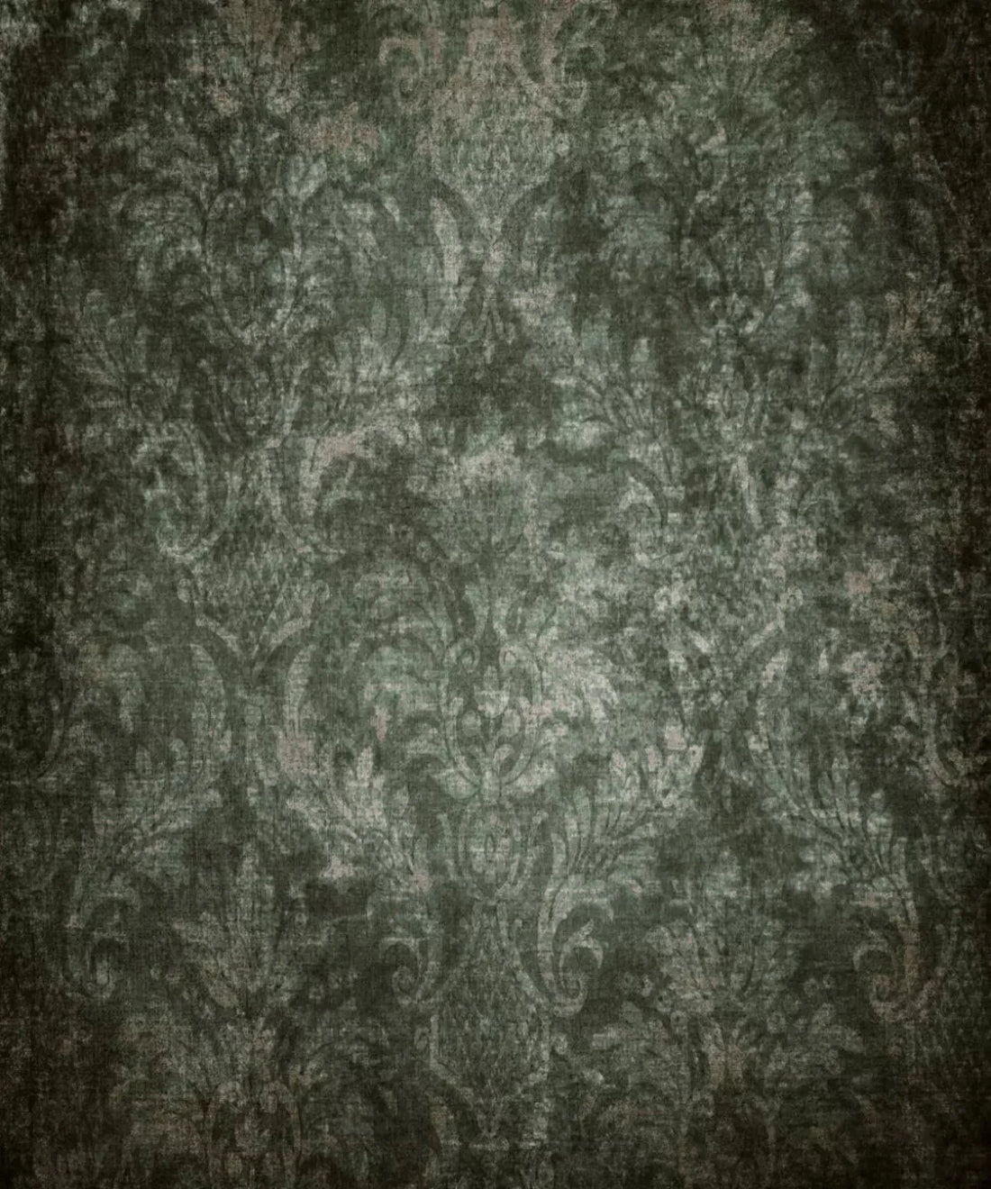 Green Damask Backdrop for Photography