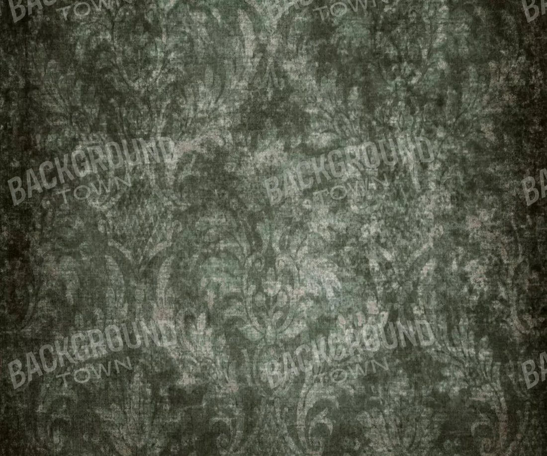 Emerald Damask 5X42 Fleece ( 60 X 50 Inch ) Backdrop
