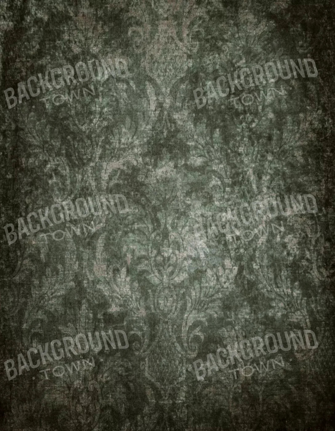 Emerald Damask 6X8 Fleece ( 72 X 96 Inch ) Backdrop