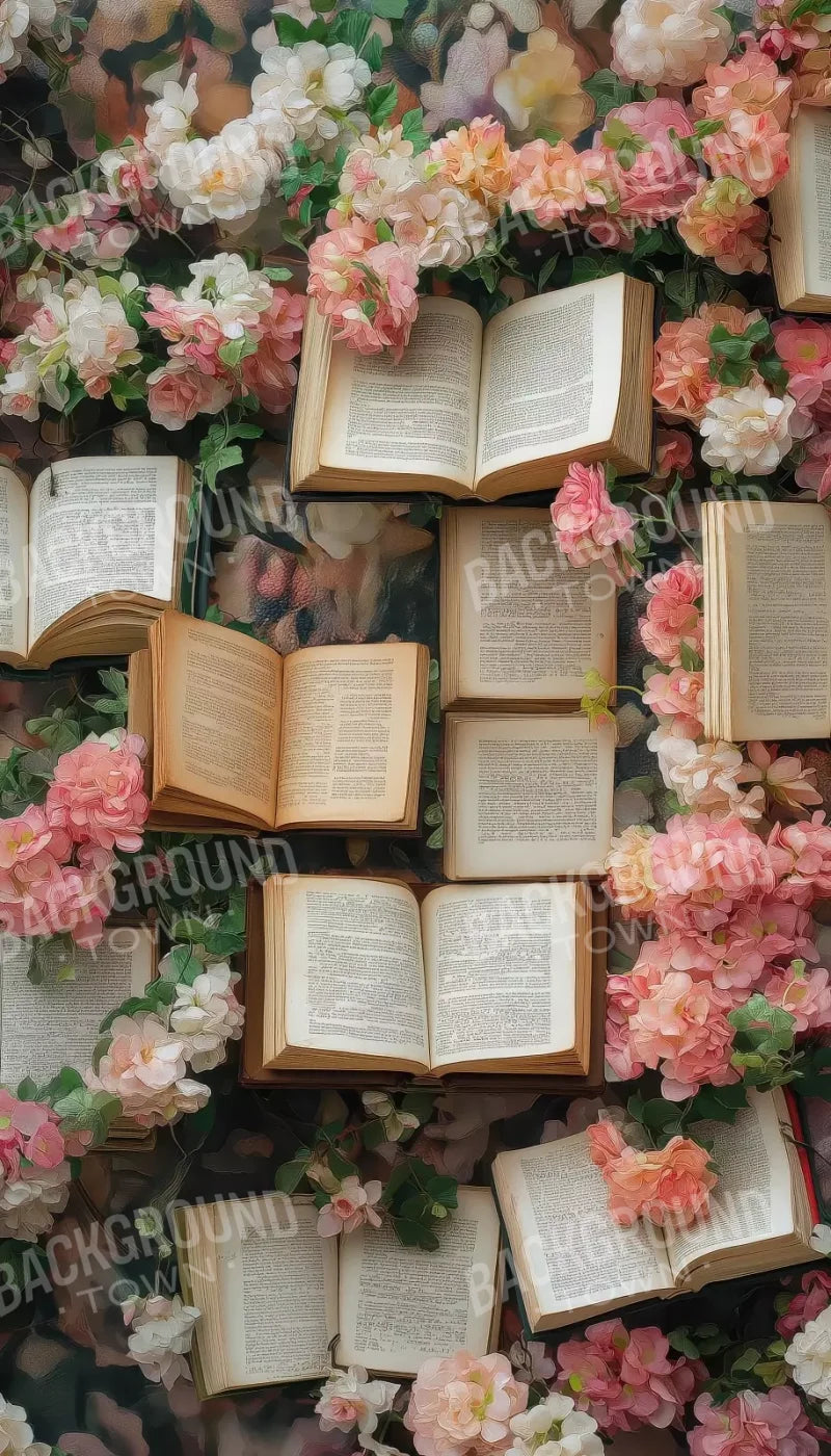 Enchanted Book Wall 8’X14’ Ultracloth (96 X 168 Inch) Backdrop