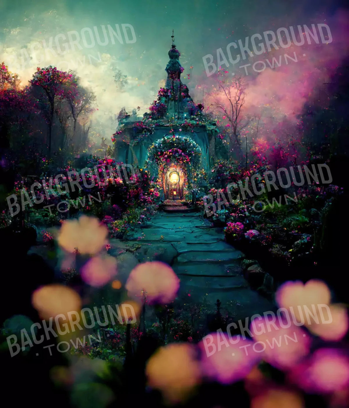 Enchanted Village Ii 10X12 Ultracloth ( 120 X 144 Inch ) Backdrop