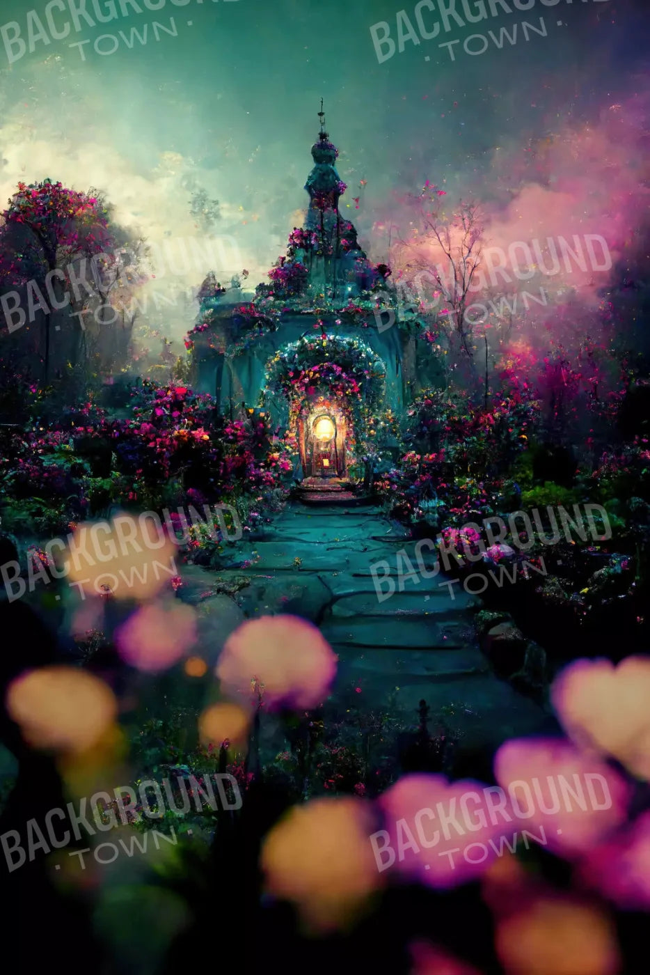 Enchanted Village Ii 5X8 Ultracloth ( 60 X 96 Inch ) Backdrop