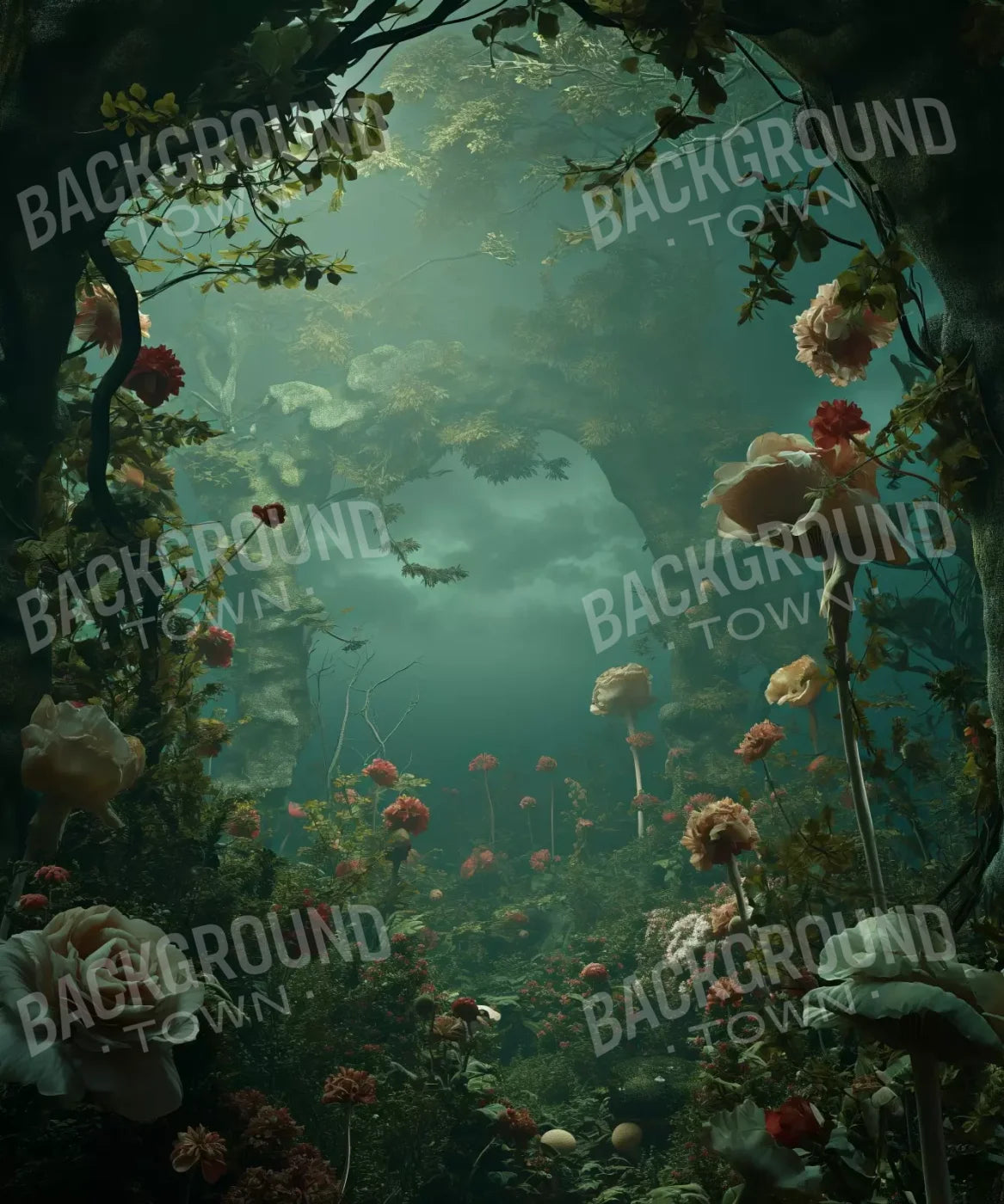 Entrance To Wonderland 10’X12’ Ultracloth (120 X 144 Inch) Backdrop