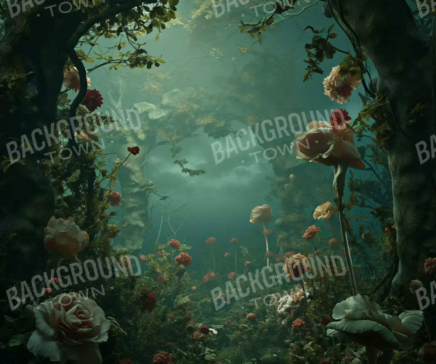 Entrance To Wonderland 12’X10’ Ultracloth (144 X 120 Inch) Backdrop