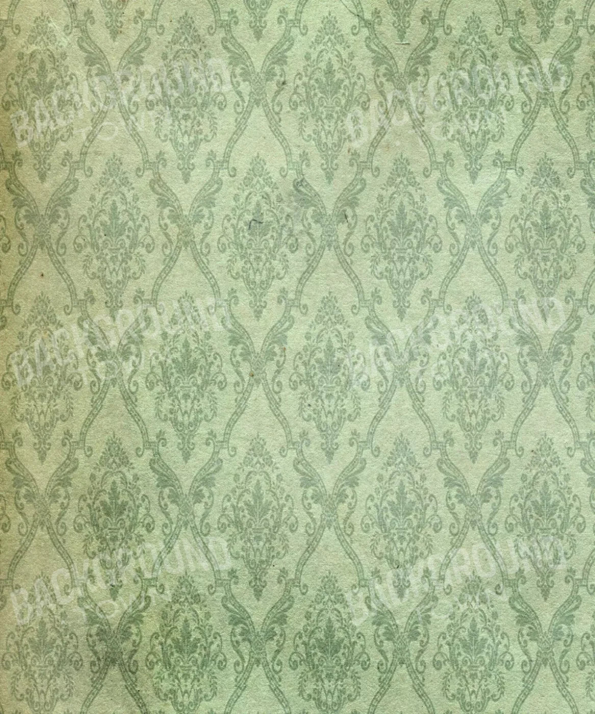 Green Damask Backdrop for Photography