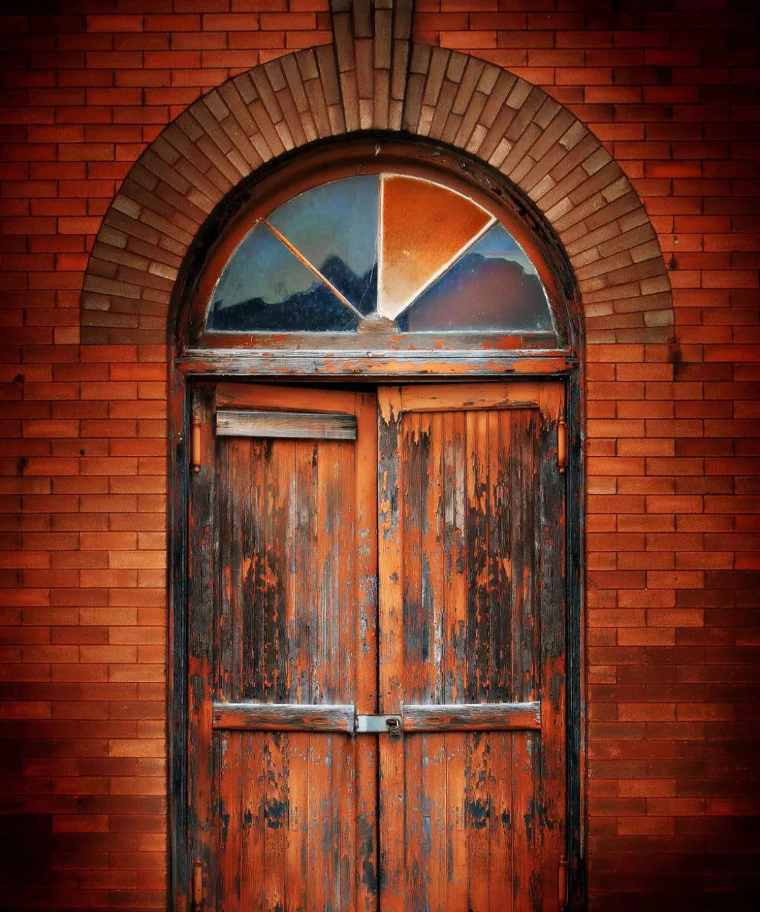 Orange Brick and Stone Backdrop for Photography