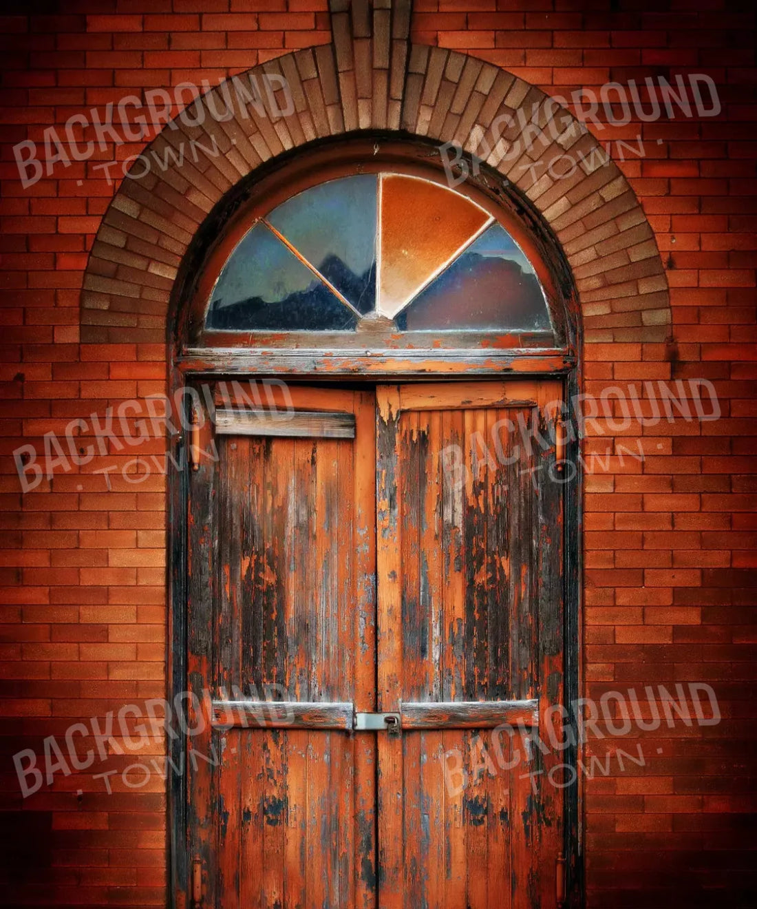 Orange Brick and Stone Backdrop for Photography