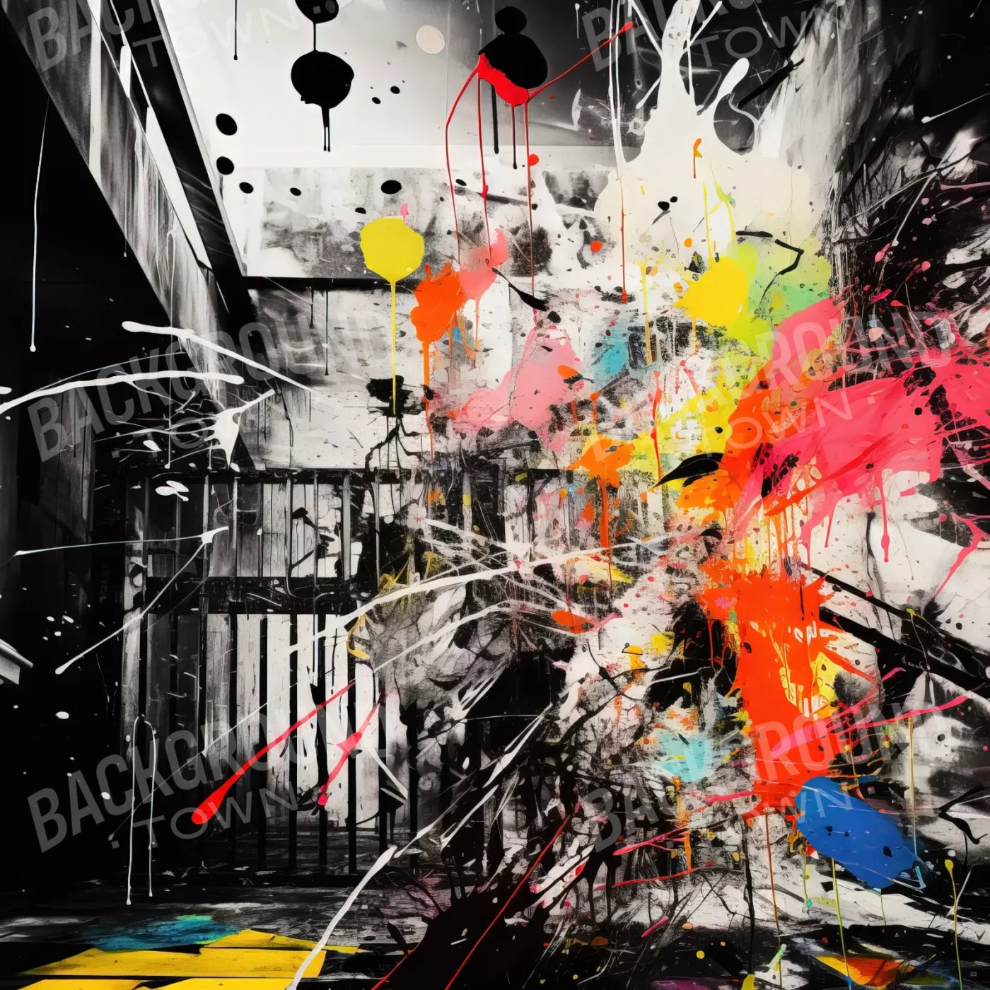 Expressionist Art Ii 10’X10’ Ultracloth (120 X Inch) Backdrop