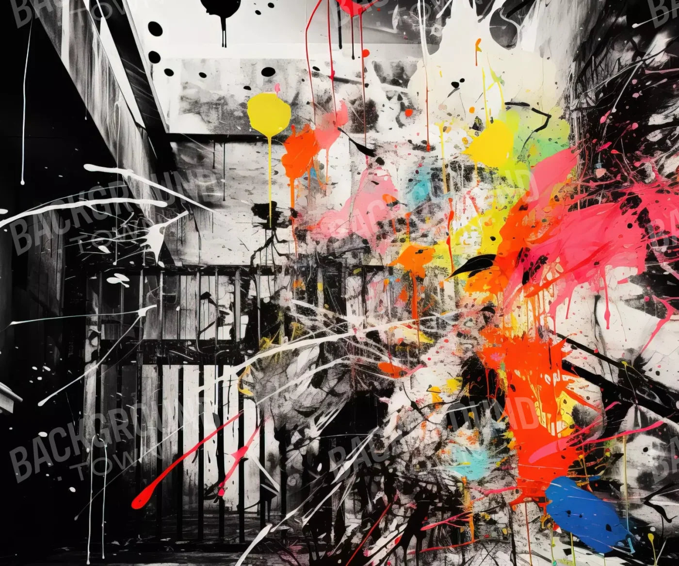 Expressionist Art Ii 12’X10’ Ultracloth (144 X 120 Inch) Backdrop