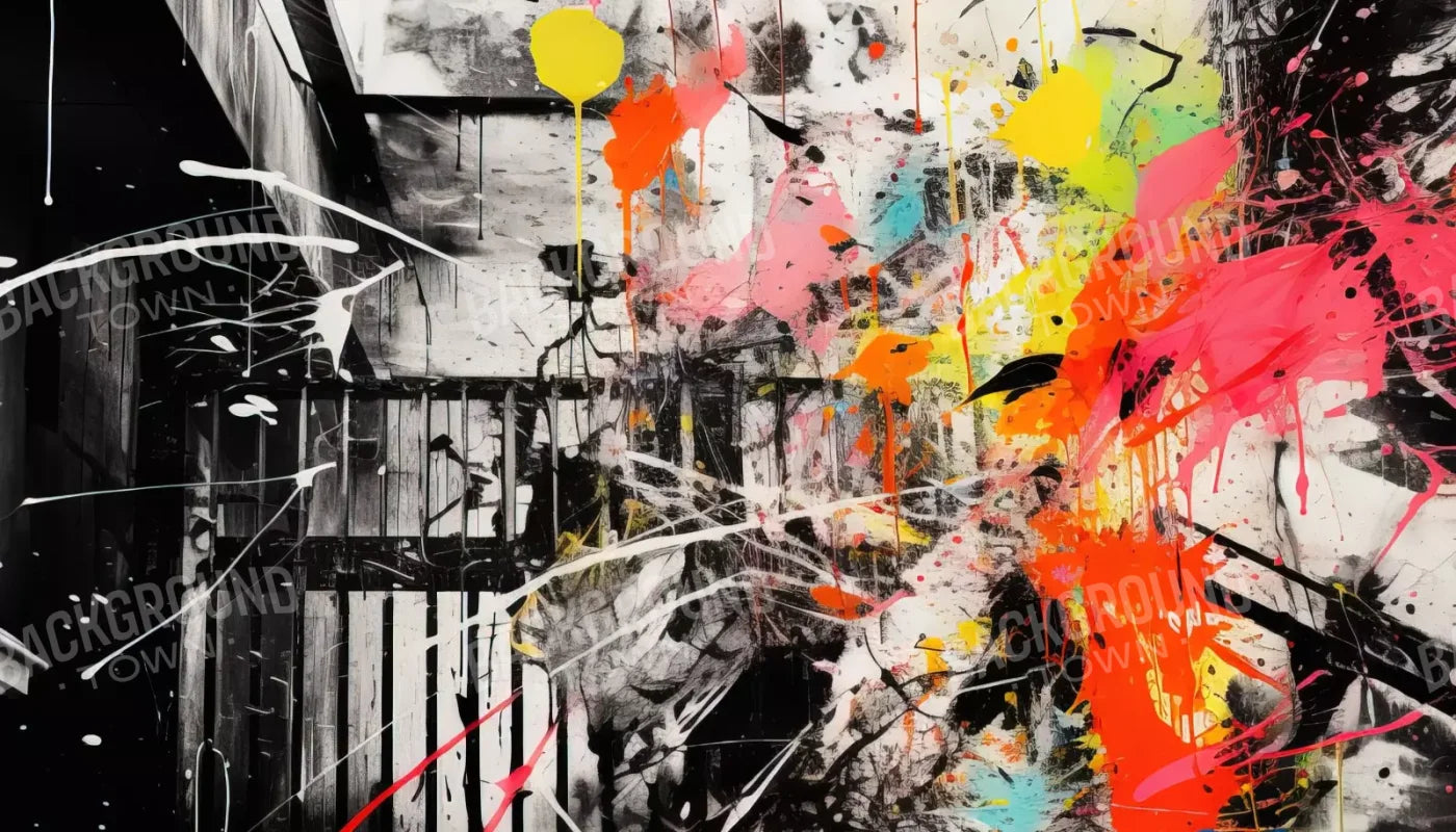 Expressionist Art Ii 14’X8’ Ultracloth (168 X 96 Inch) Backdrop