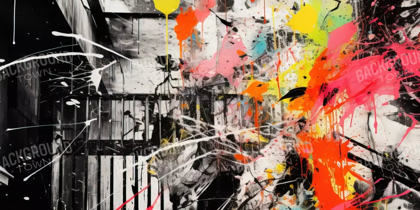 Expressionist Art Ii 16’X8’ Ultracloth (192 X 96 Inch) Backdrop