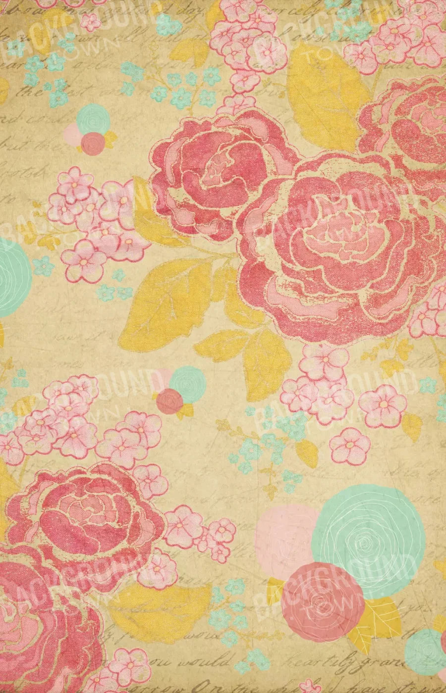 Fab Florals 8X12 Ultracloth ( 96 X 144 Inch ) Backdrop