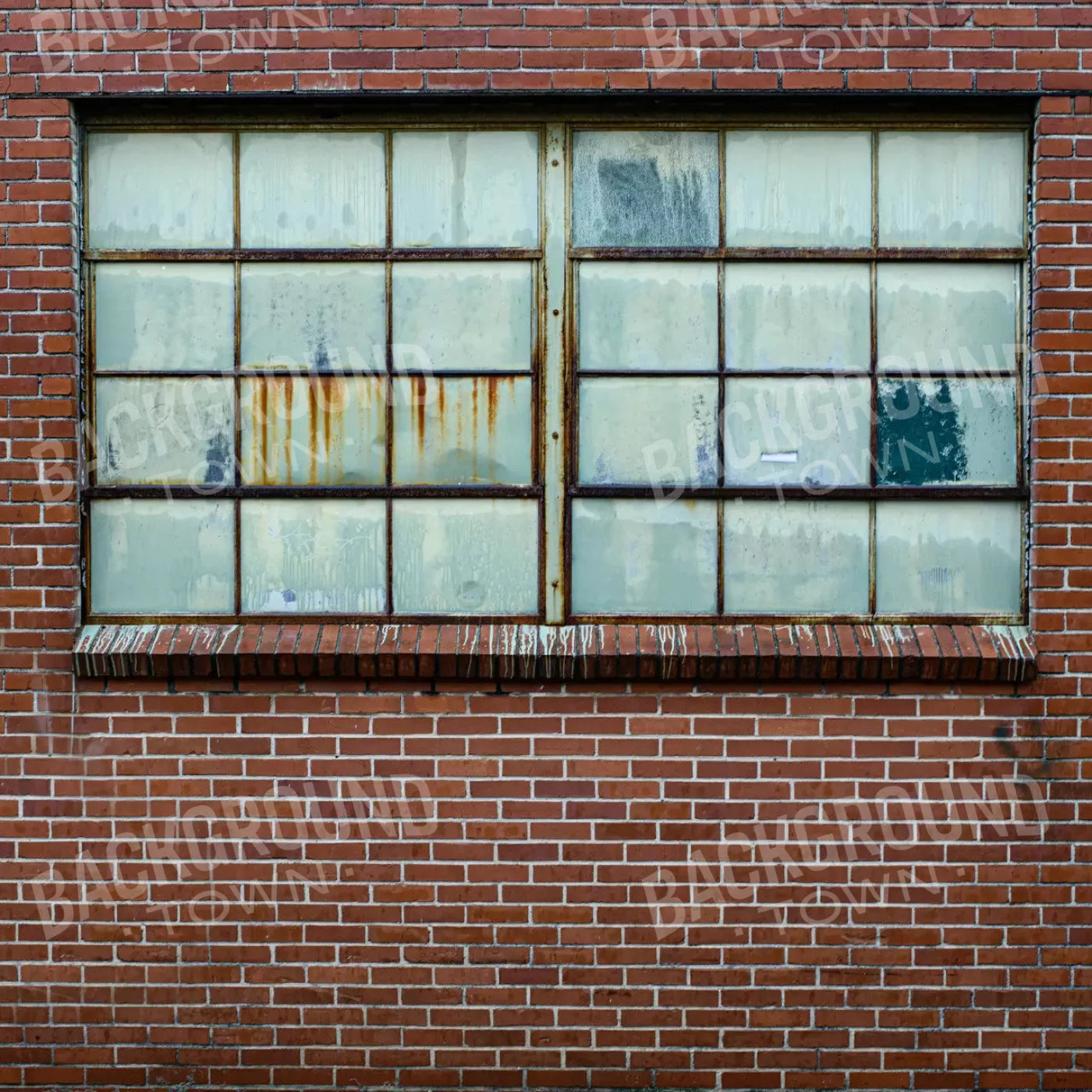 Factory Brick Wall 8X8 Fleece ( 96 X Inch ) Backdrop