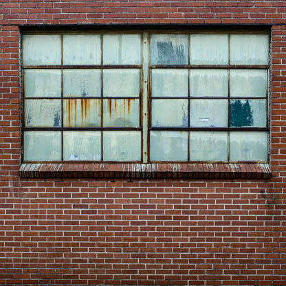 Factory Brick Wall 8X8 Fleece ( 96 X Inch ) Backdrop