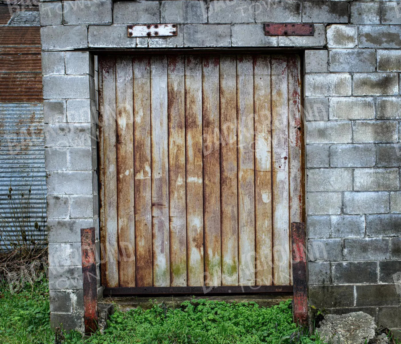 Factory Door 12X10 Ultracloth ( 144 X 120 Inch ) Backdrop