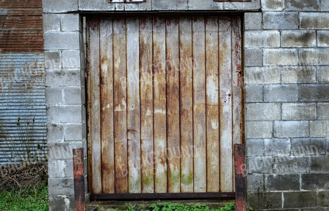 Factory Door 12X8 Ultracloth ( 144 X 96 Inch ) Backdrop